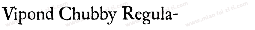 Vipond Chubby Regula字体转换